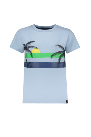 B.NOSY T-shirt beach lichtblauw jongens