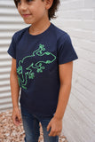 B.NOSY T-shirt Neon Gecko