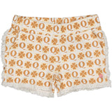 Quapi short aop klavertjes camel wit meisjes