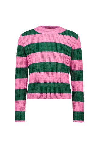 WINTER B.NOSY Gestreepte Trui roze