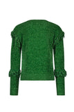 WINTER B.NOSY Groene sweater met franjes