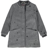 Tumble 'N Dry wintermantel meisjes grijs met sterrenmotief