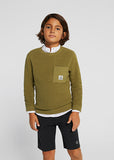 Mayoral JUNIOR tricot sweater kaki jongens Blitse Kids Grobbendonk