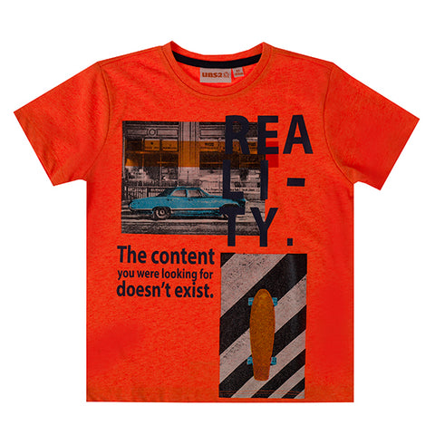 UBS2 t-shirt oranje reality jongens