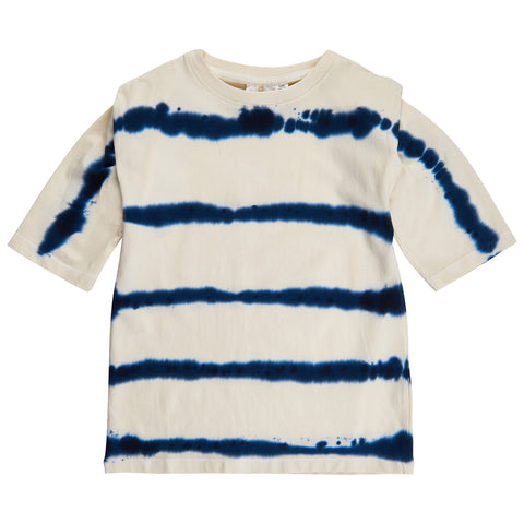The New T-shirt Tie dye blauw ecru organsich katoen meisjes Blitse Kids Grobbendonk