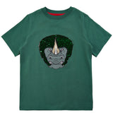 The New T-shirt neushoornprint pailletjes jongens