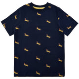 The New T-shirt hotdogprint blauw jongens