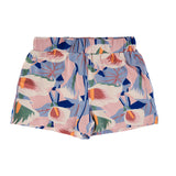 The New bloemenshort roos blauw groen meisjes