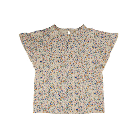 The New T-shirt bloemenprint ruffles meisjes