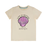 The New T-shirt schelp pailletjes meisjes