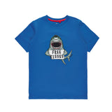 The New T-shirt haaienprint blauw jongens