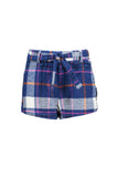 B.NOSY Short kobalt ruit meisjes