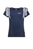 B.NOSY Ruffle t-shirt blauw meisjes