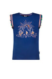 B.NOSY Top sunshine blauw meisjes