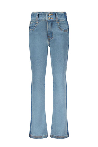 B.NOSY Flared jeans met contrast meisjes