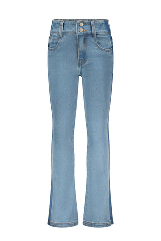 B.NOSY Flared jeans met contrast meisjes