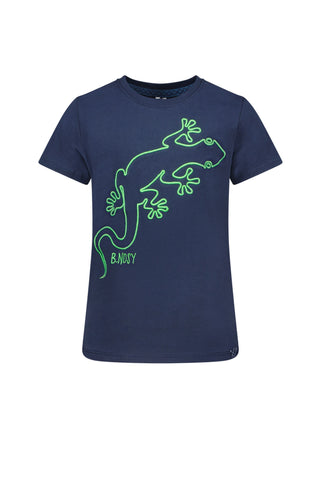 B.NOSY T-shirt neon gecko jongens